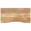 vidaXL Skrifbor&eth;splata m. Sveigju 100x50x2,5 cm Gegnheill Mang&oacute;vi&eth;ur