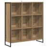 vidaXL B&oacute;kask&aacute;pur Listama&eth;ur Eik 99.5 x 30 x 108.5 cm Samsettur vi&eth;ur