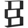 vidaXL B&oacute;kask&aacute;pur Svartur Eik 70 x 24 x 97 cm Samsettur vi&eth;ur