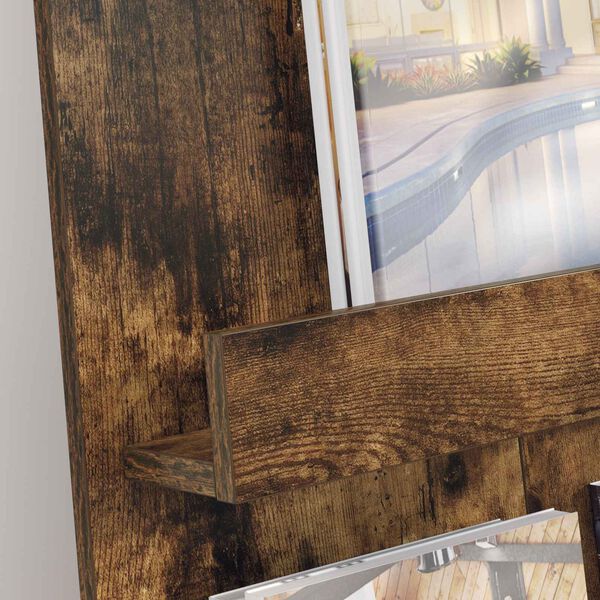 vidaXL T&iacute;marit Hillur Rau&eth;-eik 51 x 11 x 102 cm Samsettur vi&eth;ur