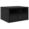 vidaXL Prentara standur Svartur Eik 40 x 32 x 24 cm Samsettur vi&eth;ur