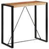 vidaXL Barbor&eth; 110x55x110 cm Gegnheill Endurn&yacute;ttur Vi&eth;ur