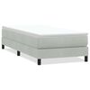 vidaXL Spring r&uacute;m &aacute;n d&yacute;nu Lj&oacute;sgr&aacute;tt 80x210 cm Flauel