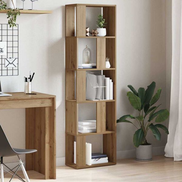 vidaXL Bókaskápur Listamannseik 45x24x159 cm Samsettur viður