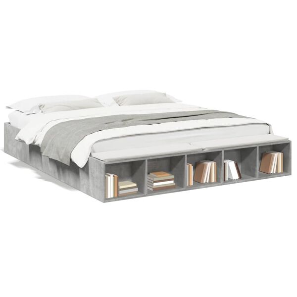 vidaXL R&uacute;mgrind &aacute;n D&yacute;nu Steypugr&aacute;tt 180x200 cm