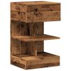 vidaXL n&aacute;ttbor&eth;ssk&aacute;pur Old Wood 40x35x65 cm Engineered Wood