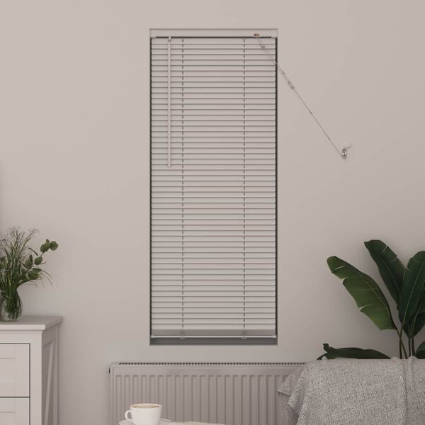 vidaXL Venes&iacute;skur blindur Stillanlegur Hv&iacute;t 150 x 40 cm PVC