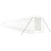 vidaXL Gr&oacute;&eth;urh&uacute;s me&eth; St&aacute;lgrind Hv&iacute;tt 32 m&sup2; 16x2x2 m