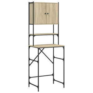 vidaXL Þvottavélaskápur Sonoma Eikarlitur 68x48,5x194 cm