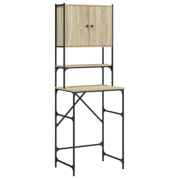 vidaXL Þvottavélaskápur Sonoma Eikarlitur 68x48,5x194 cm