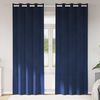 vidaXL Myrkratj&ouml;ld 2 pcs D&ouml;kkbl&aacute;r 140 x 225 cm Flauel