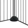 vidaXL 28-panela Gæludýrabúr með Hurð Svart 35x35 cm Stál