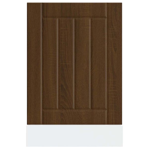 vidaXL Uppþvottavélarplata Lucca Brún Eikarlitur Samsettur Viður