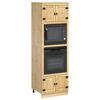 vidaXL Cabinet me&eth; hillu Hunang 66 x 58 x 207 cm Solid furuhikk