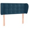 vidaXL H&ouml;f&eth;agafl me&eth; Eyrum 103x23x78/88 cm D&ouml;kkbl&aacute;tt Flauel