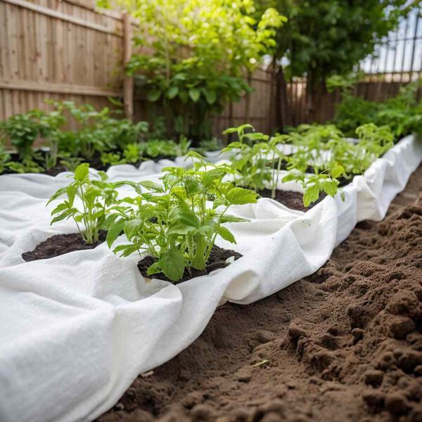 vidaXL Jarðvegsdúkur Himna Hvítur 1x50 m Pólýester Trefjar