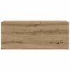 vidaXL Ba&eth;herbergi Veggsk&aacute;pur Artisan Oak 100x25x40 cm Hanna&eth;ur vi&eth;ur