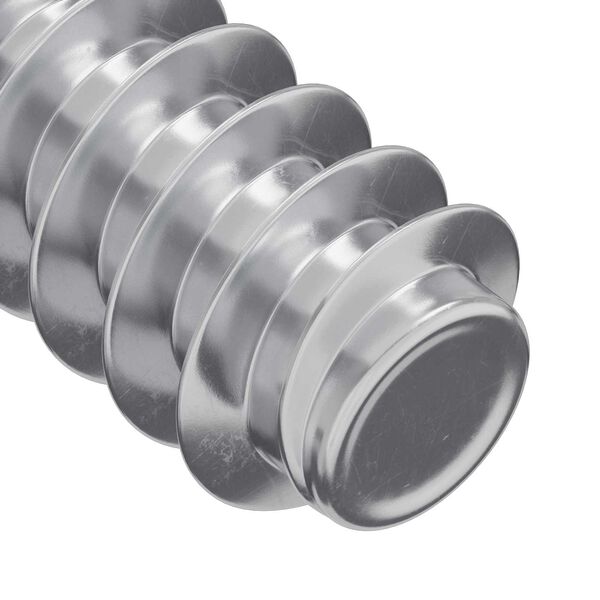 vidaXL Skr&uacute;fa 2 pcs Silfur M6 x 12 mm J&aacute;rn