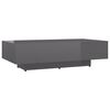 vidaXL S&oacute;fabor&eth; H&aacute;glans Gr&aacute;tt 115x60x31 cm Samsettur Vi&eth;ur