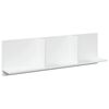 vidaXL Veggskápur Hvítur 100x16,5x30 cm Samsettur Viður