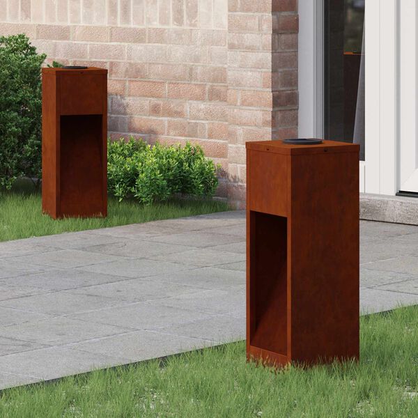 vidaXL S&oacute;l LED lei&eth;arlj&oacute;s 2 pcs bronze Ve&eth;ra&eth; st&aacute;l