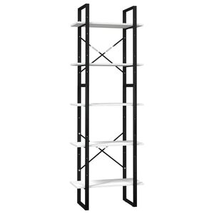 vidaXL 5 h&aelig;&eth;a B&oacute;kask&aacute;pur Hv&iacute;tur 60x30x175 cm Gegnheil Fura