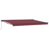 vidaXL Handvirkt sn&uacute;sk&yacute;li burgundy 5 &times; 3,5 m P&oacute;l&yacute;et&yacute;len me&eth; PU h&uacute;&eth;un