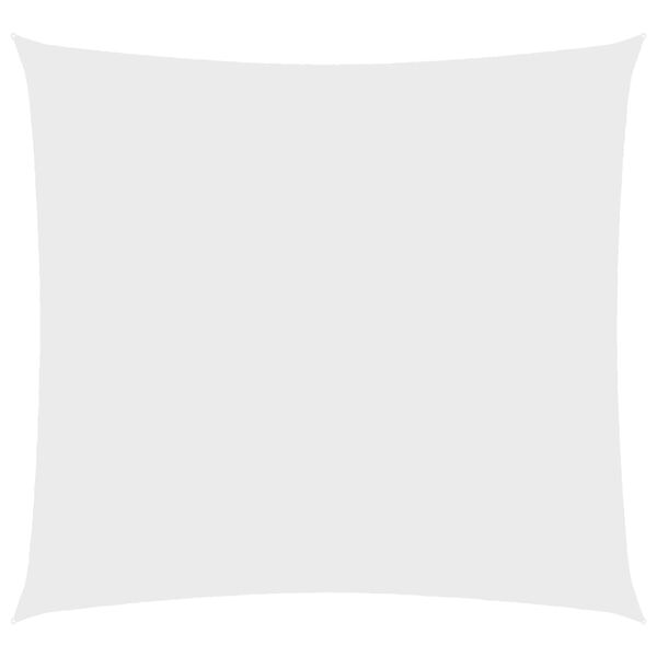 vidaXL Sólskyggni Oxforddúkur Ferhyrnt 6x6 m Hvítt