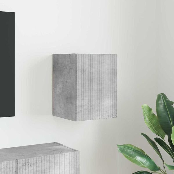 vidaXL Sj&oacute;nvarpsveggsk&aacute;pur B&eacute;ton 30 x 31 x 40 cm Samsettur vi&eth;ur