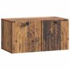 vidaXL Veggfestur sj&oacute;nvarpssk&aacute;pur Gamall vi&eth;ur 59,5 x 31 x 30 cm
