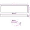 vidaXL Gluggastill Marmararit -enure 60 x 20 x 4,5 cm PVC