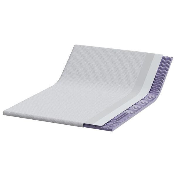 vidaXL D&yacute;nu toppur Hv&iacute;tt 140 x 200 cm Jacquard Efni