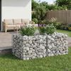 vidaXL Gabion h&aelig;kka&eth; r&uacute;m Silfur 100 x 100 x 60 cm Galvaniserad st&aacute;l
