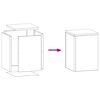 vidaXL Blómastandur 2 pcs Antrasít 24 x 24 x 35 cm Stál