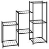 vidaXL Blómastandur 83x25x80 cm Svart Járn