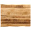 vidaXL Bor&eth;plata me&eth; N&aacute;tt&uacute;rulegum Br&uacute;num 80x60x3,8 cm Mang&oacute;vi&eth;ur