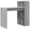 vidaXL Skrifbor&eth; Gr&aacute;r Sonoma 108 x 55 x 103.5 cm Samsettur vi&eth;ur