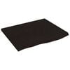 vidaXL Vegghilla D&ouml;kkbr&uacute;n 60x50x2 cm Me&eth;h&ouml;ndlu&eth; Gegnheil Eik