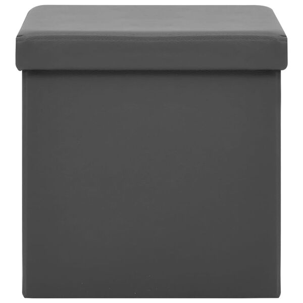 338782 vidaXL Samanbrj&oacute;tanlegur Geymslust&oacute;ll Gr&aacute;r PVC