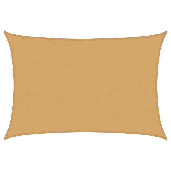 vidaXL S&oacute;lskyggni 160 g/m&sup2; R&eacute;tthyrnt Sandlita&eth; 5x6 m HDPE