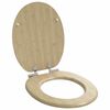 vidaXL WC sete 2 pcs Lj&oacute;s bambuslit 44 x 38 cm MDF bor&eth;