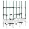 vidaXL Gr&oacute;&eth;urkassi me&eth; Rimlagrind 120x40x142,5 cm Hv&iacute;tt PP