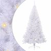 vidaXL Gervi j&oacute;latr&eacute; me&eth; 300 LED me&eth; standi Hv&iacute;tt 240 cm PVC og St&aacute;l