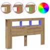 vidaXL LED H&ouml;f&eth;agafl Handverks eik 160x18,5x103,5cm Samsettur Vi&eth;ur