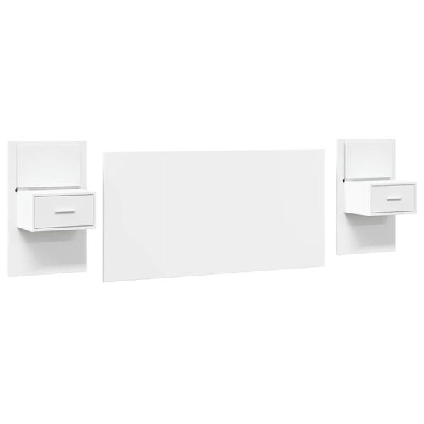 vidaXL R&uacute;mgaflinn me&eth; Sk&aacute;pum Hv&iacute;tur 160 cm Samsettur Vi&eth;ur