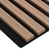 vidaXL Acoustic Wall Panels 8 stk Rimlar 60,5x60 cm Eik spónn