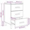 vidaXL Noat&ouml;flu sk&aacute;pur Svartur Eik 40 x 40 x 66 cm Samsettur vi&eth;ur