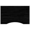 vidaXL skrifbor&eth;splata D&ouml;kkbr&uacute;nt 80x60x2,5 cm Solid Wood Eik R&eacute;hyrnd