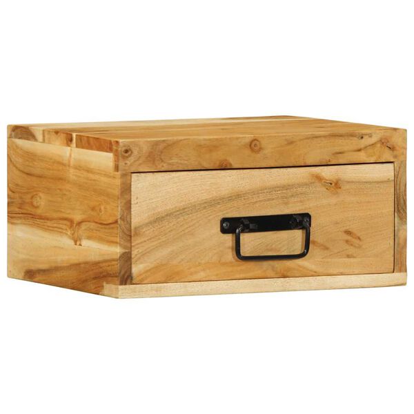 vidaXL Vegghengdir n&aacute;ttbor&eth;ssk&aacute;par 2 stk Solid Wood Acacia