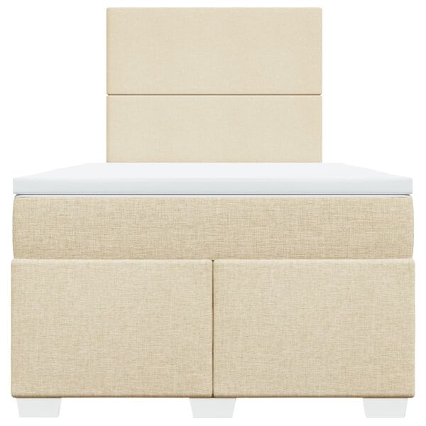 vidaXL H&oacute;lfa&eth; Springr&uacute;m me&eth; D&yacute;nu Rj&oacute;ma 120x190 cm Tauefni